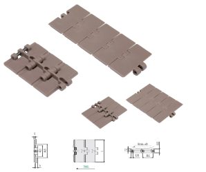 Серия 820 – пластиковые цепи прямоидущие
