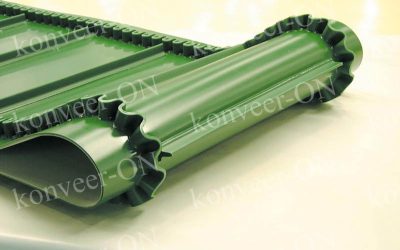 Лента ПВХ с гофробортом и поперечным профилем