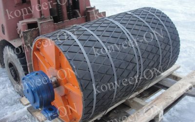 Мотор-барабан футерованный