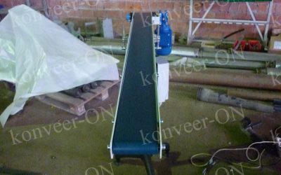 Конвейер ленточный на одной опоре