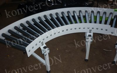 Рольганг поворотный ролики ПВХ