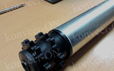 Ролик приводной, звезда пластиковая, труба оцинкованная