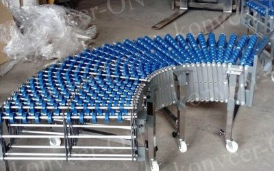 Рольганг растяжной с пластиковыми роликами1