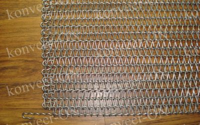Сетка стальная конвейерная без шомполов