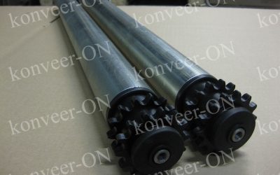 Ролики стальные приводные с двойной звездой