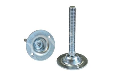 Регулируемая шарнирная опора D 123 mm с 2 отверстиями 180°